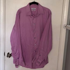 Calvin Klein Men’s Dress shirt purple L